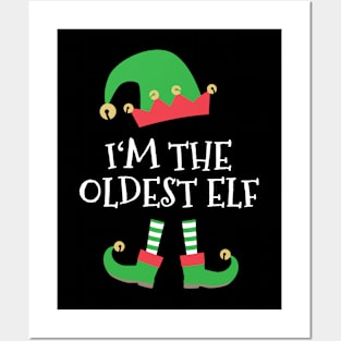 The oldest Elf Costume Christmas Party Crew Posters and Art